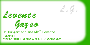 levente gazso business card